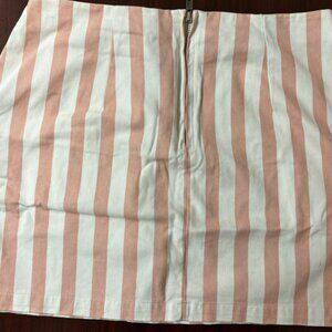 Forever 21 pink striped mini skirt